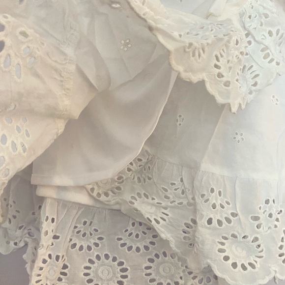 white mini skirt floral - Picture 3 of 4